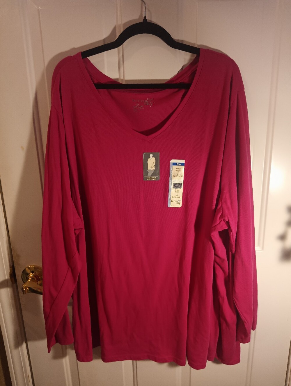 Terra & Sky New 5X Hot Pink Top